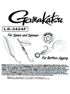 Крючки Gamakatsu LS-3424F NEW LABEL HOOKS BLACK разм. 01 5шт.