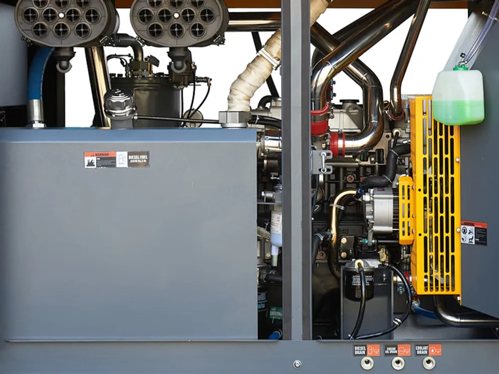 Дизельный винтовой компрессор ET SD-142S-15 на раме