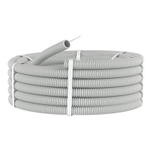 Труба гофрированная ПВХ серая 20 мм с протяжкой 50 м