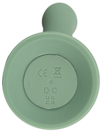 Зеленый вибратор-ротатор Luvio - 19,3 см. (Цвет: зеленый)