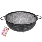 Дуршлаг металлический «Black» 22см с ручками