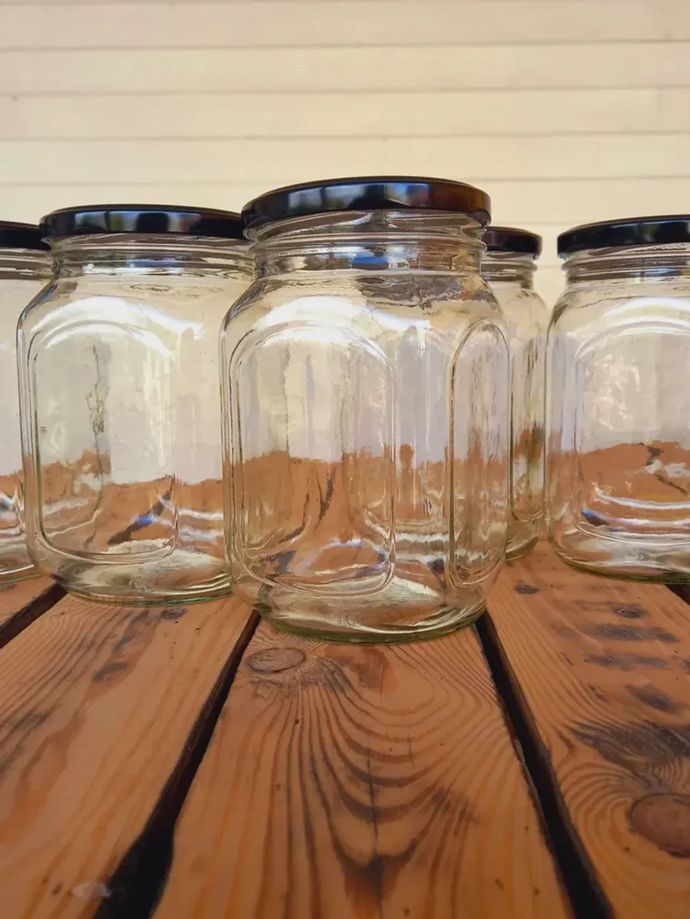 Банка стеклянная 720 мл ,12 штук, Кубышка с крышкой