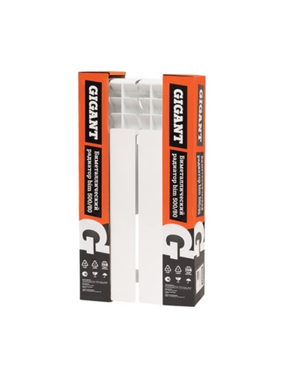 Биметаллический радиатор bim 500/80 4 секции Gigant GRBM58-4