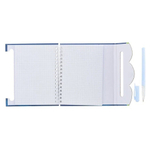 Блокнот детский Basir, с ручкой, на липучке, формат А6, серия "Космос", переплет 7БЦ, 15*13 см, 48 листов, ассорти