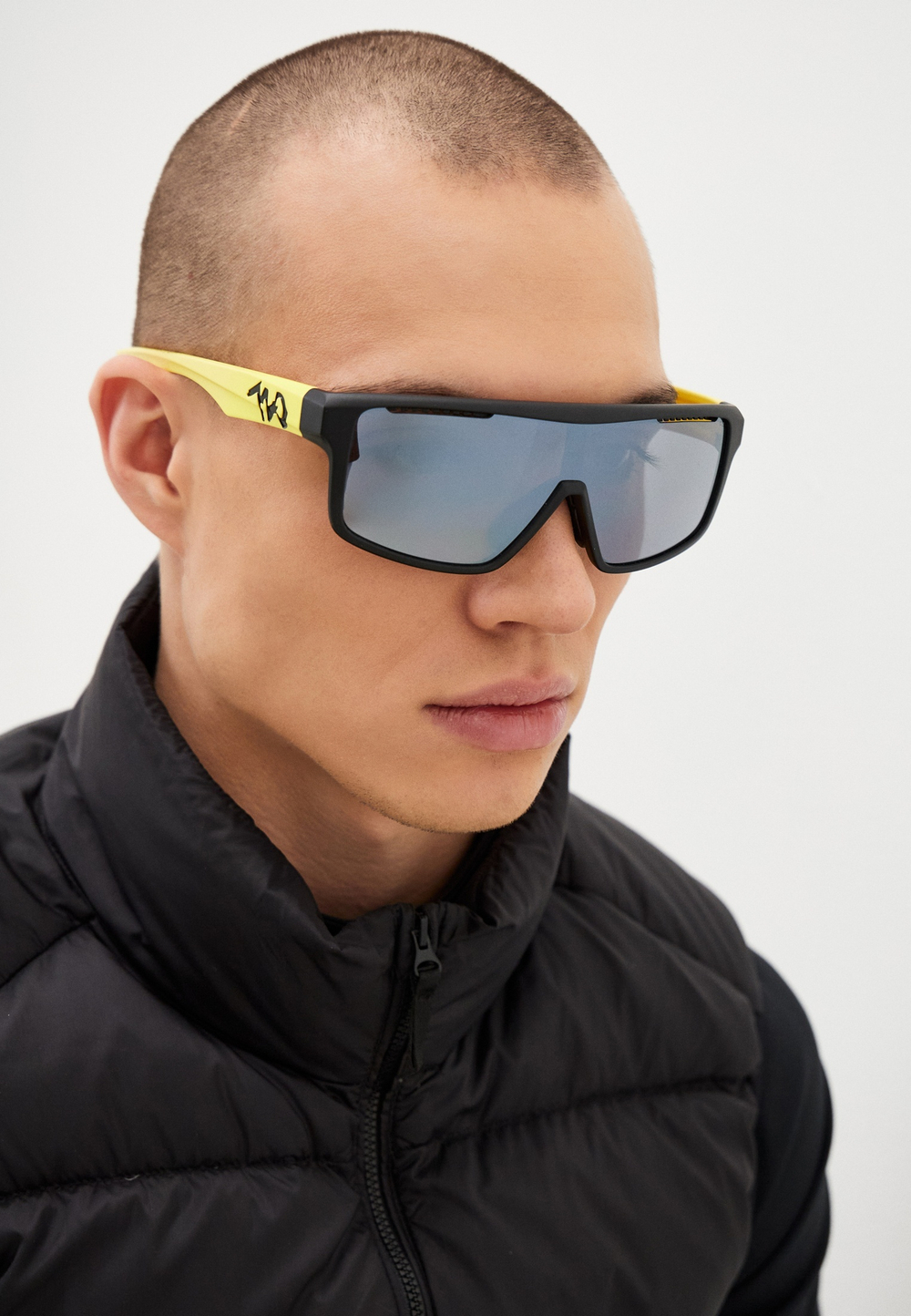 Спортивные очки 720armour Alpha / Matte Black / Matte Lush Chartreuse Temple / Platinum Grey Ti Lens