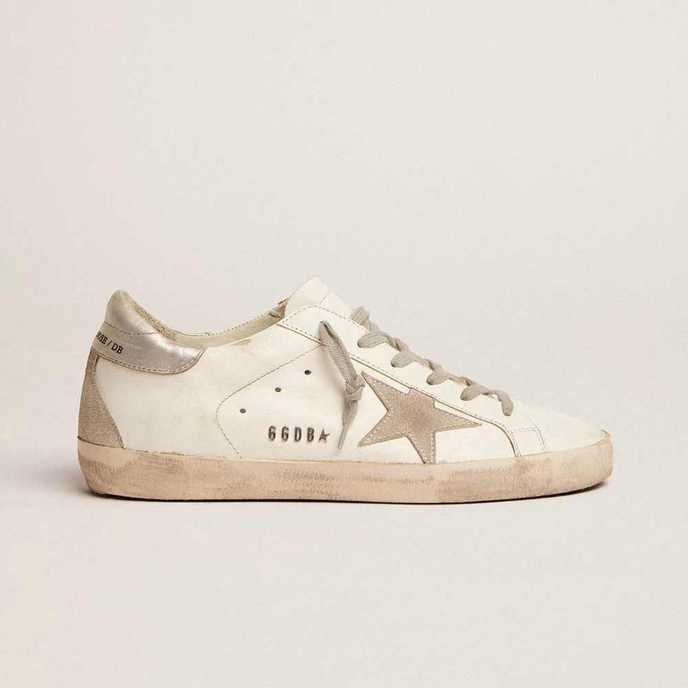 Golden Goose Super Star Silver heel tab