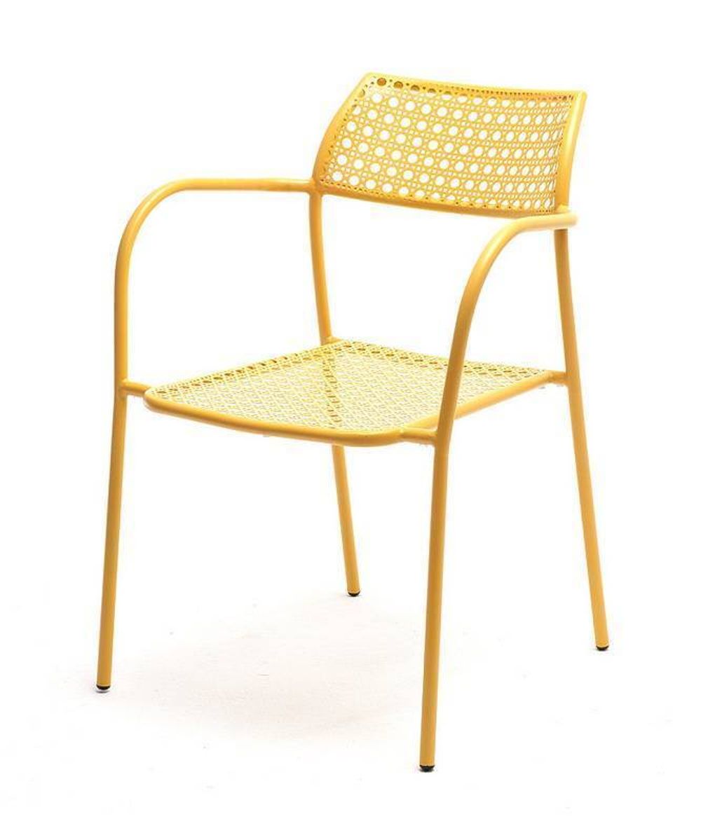"Посейдон" стул стальной, цвет желтый