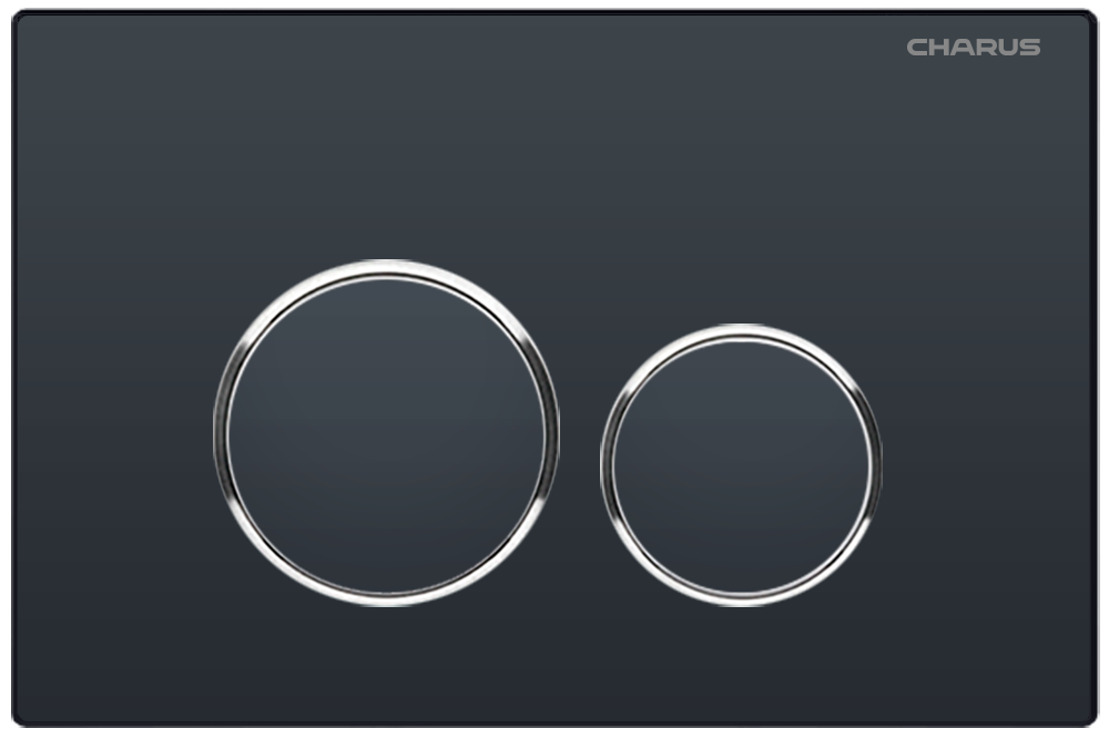 Клавиша для инсталляции CHARUS Spazio FP.330.DW.01, черный матовый