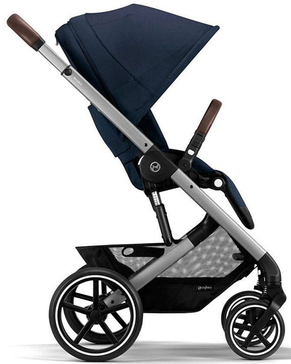 Детская прогулочная коляска Cybex Balios S Lux SLV Ocean Blue с дождевиком