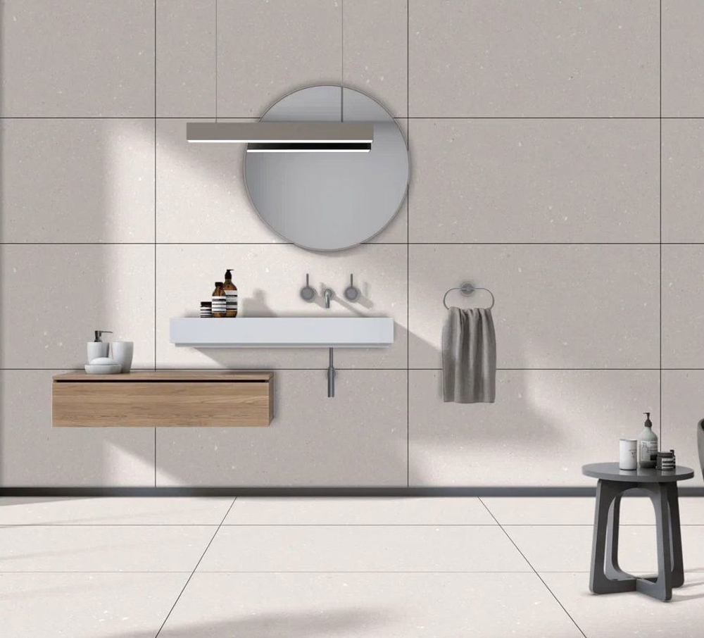 Глазурованный керамогранит Terra Grey 60x120 см 1.44 м² матовый цвет серый