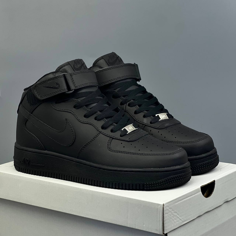 Кроссовки Nike AirForce 1High #327 (черн.)