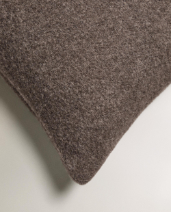 Zara Home наволочка декоративная из шерсти, коричневый