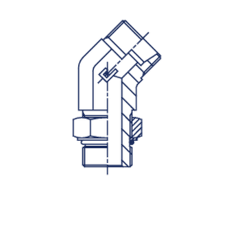 Штуцер FRA45 DS12 UNF 3/4 (корпус)