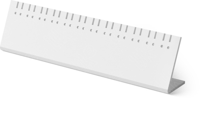 Подставка акриловая для серег/подвесок/24 прорези/24 отверстия/240*40*60 мм./ПЭТ карман для бирки