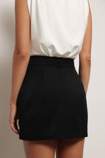 Юбка мини черная