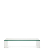 Журнальный столик Adularia из стекла прозрачного цвета 140 x 60