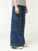 Женские Джинсы (Regular Fit) Zip Sweeper Wide Leg Indigo