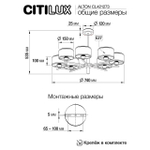 Люстра на штанге Citilux Alton CL421273
