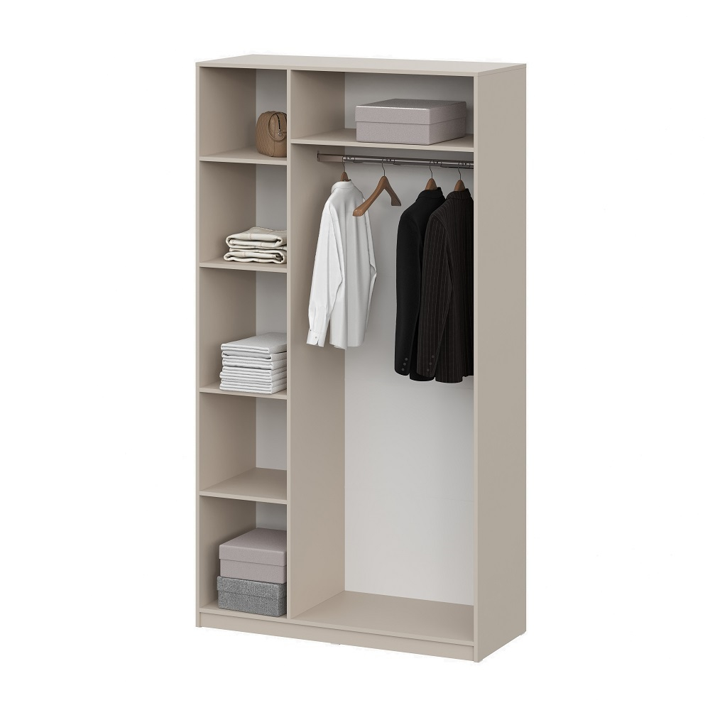 Шкаф распашной (5 полок + штанга) ШК 5 (1200), Меланж