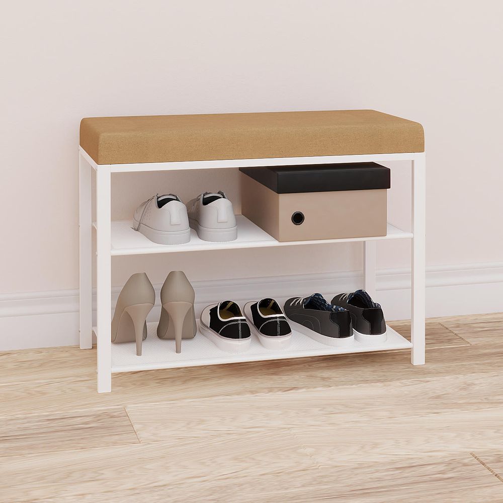 Банкетка "Торонто 23S"  (Белый/Бежевый)