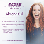 NOW Foods, Solutions, масло сладкого миндаля, без запаха, 946 мл (32 жидк. Унции)