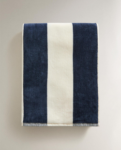 Zara Home Банное полотенце из хлопка, в полоску