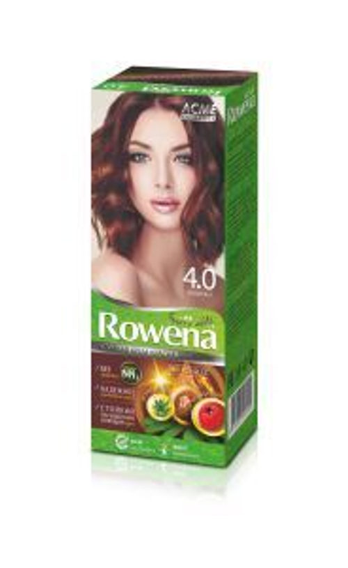 Acme-Color «ROWENA SOFT SILK» Стойкая Крем-Краска для волос, тон 4.0 без аммиака (Каштан) 115 мл