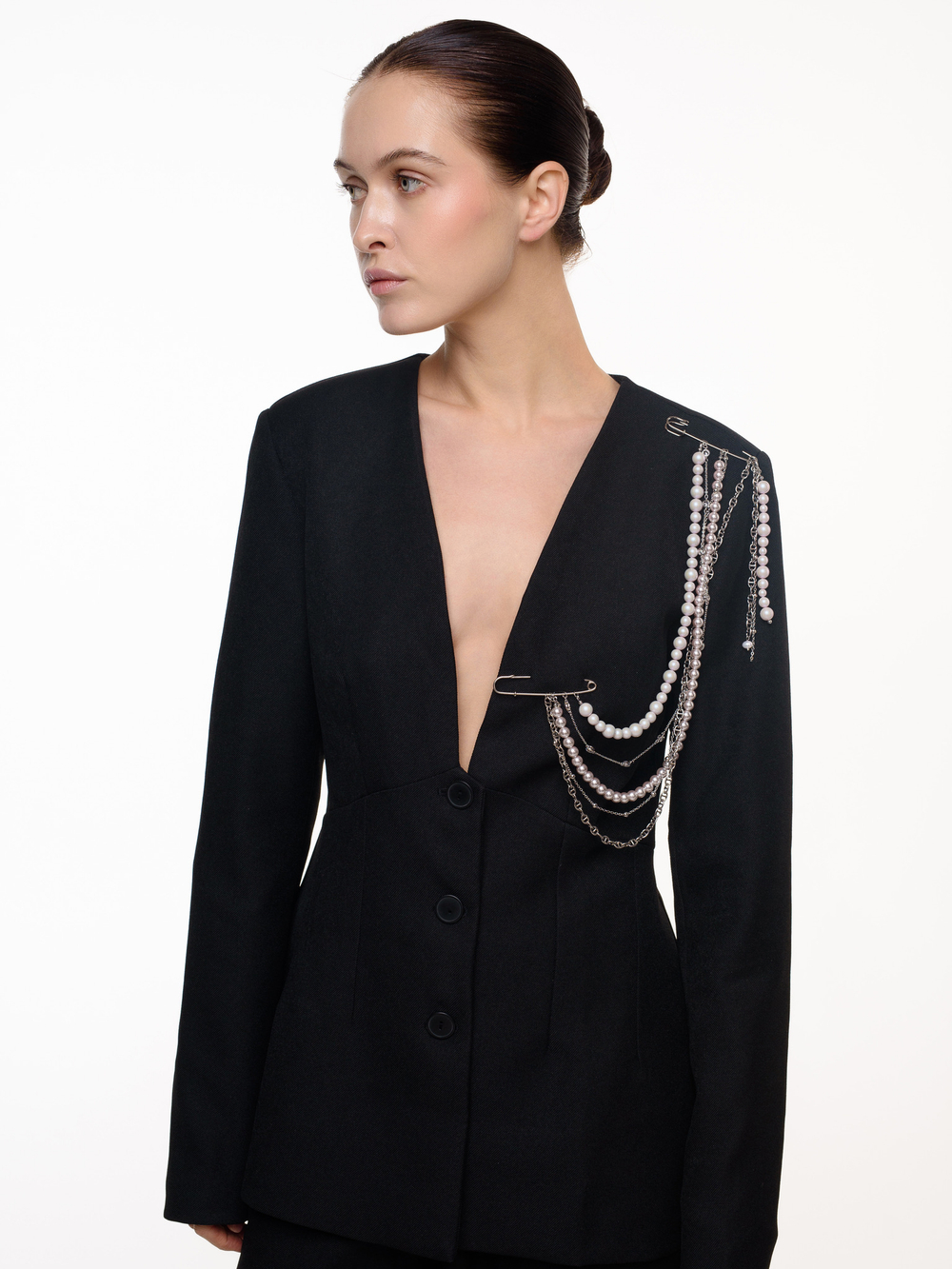 Брошь "Valencia massive pink"