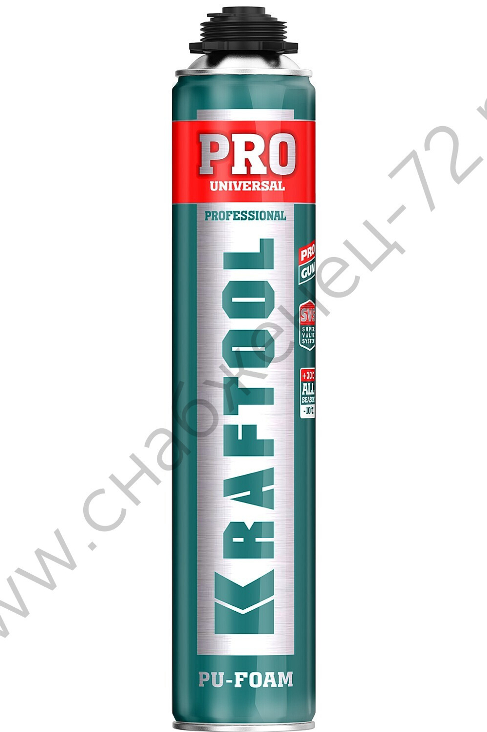 KRAFTOOL PRO выход до 45л 750мл SVS не залипающий клапан, пистолетная всесезонная, Монтажная пена (41182)