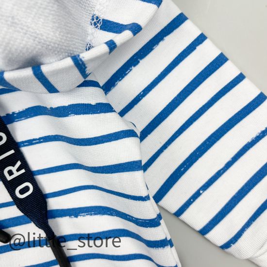 Толстовка из футера "Морской бриз" полоска