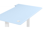 Компьютерный стол Woodville Маркос 140х80 голубой, белый, ножки белые