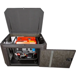 A-iPower A6000EAX бензиновый генератор в кожухе 1200 RAL 8019 с блоком АВР 400В/25А (8 pin) New УТ-11182383/29109