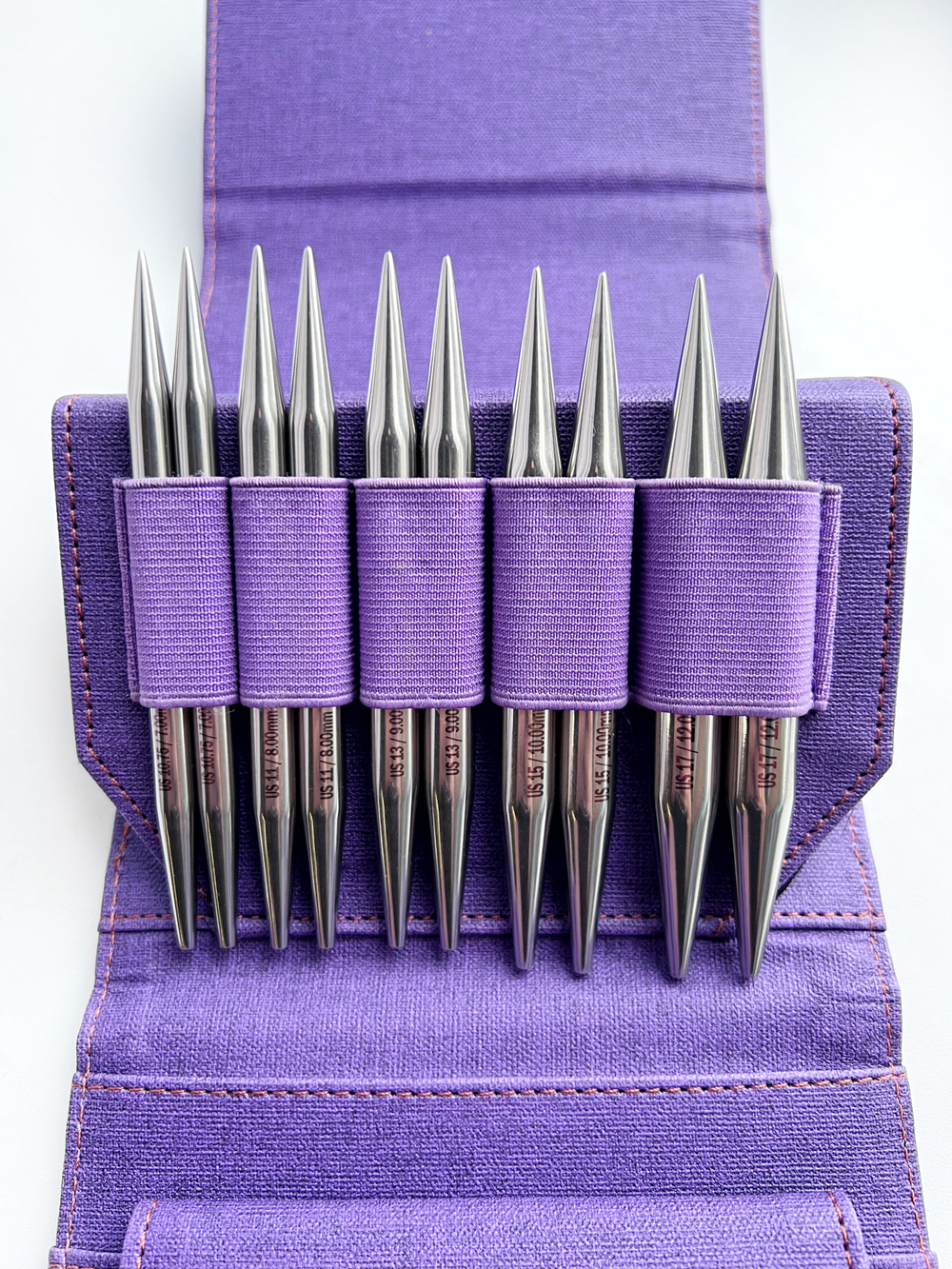 Набор съемных укороченных спиц 9см/9пар Flight Standard Purple Lykke