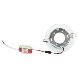 Встраиваемый светильник со светодиодной подсветкой ЭРА DK LD51 MR GX53 зеркальный