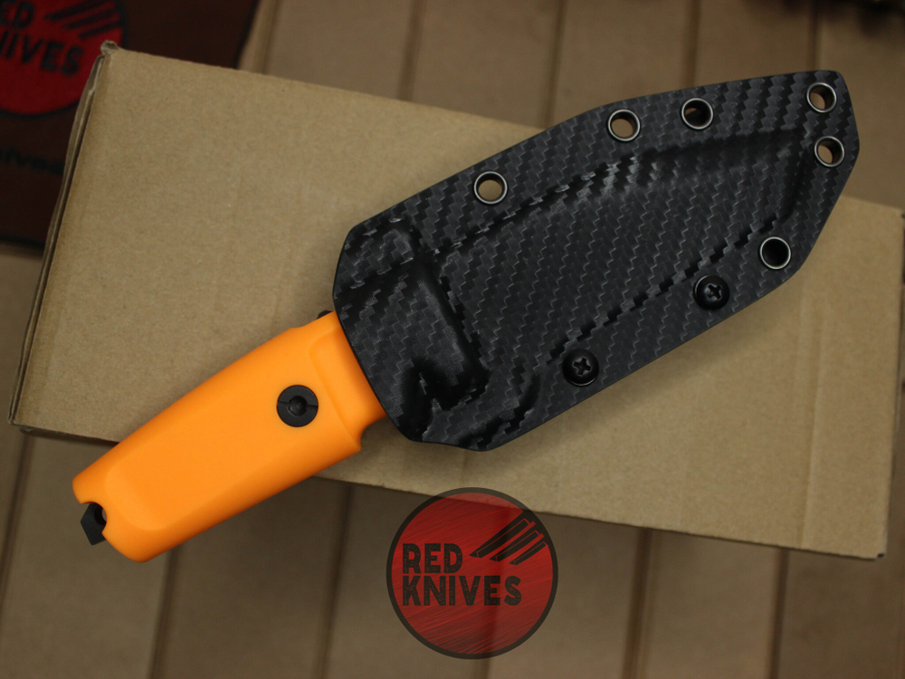Нож Extrema Ratio Fulcrum C - оранж рукоять, клинок черный камо