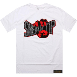 Футболка Sneaktip Crunch Logo белая вид спереди