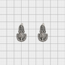 "Ланьярд" серьги в серебряном покрытии из коллекции "Linkage" от Jenavi  с английским замком
