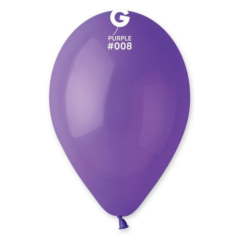 Воздушные шары Gemar, цвет 008 пастель, фиолетовый, 25 шт. размер 18&quot;
