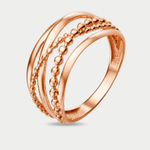 Кольцо женское из розового золота 585 пробы без вставок (арт. 015341-1000)