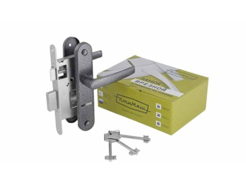 Замок врезной ЗВ9-4.07 серебро Птимаш (10шт/уп)