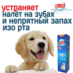 Спрей для полости рта для кошек и собак Cliny с ионами серебра и пантенолом 100мл