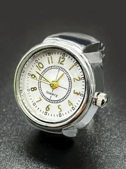 Часы-кольцо кварцевые, серебристый W9610-02