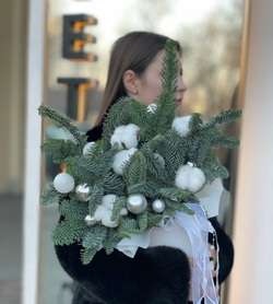Новогодняя композиция в коробке