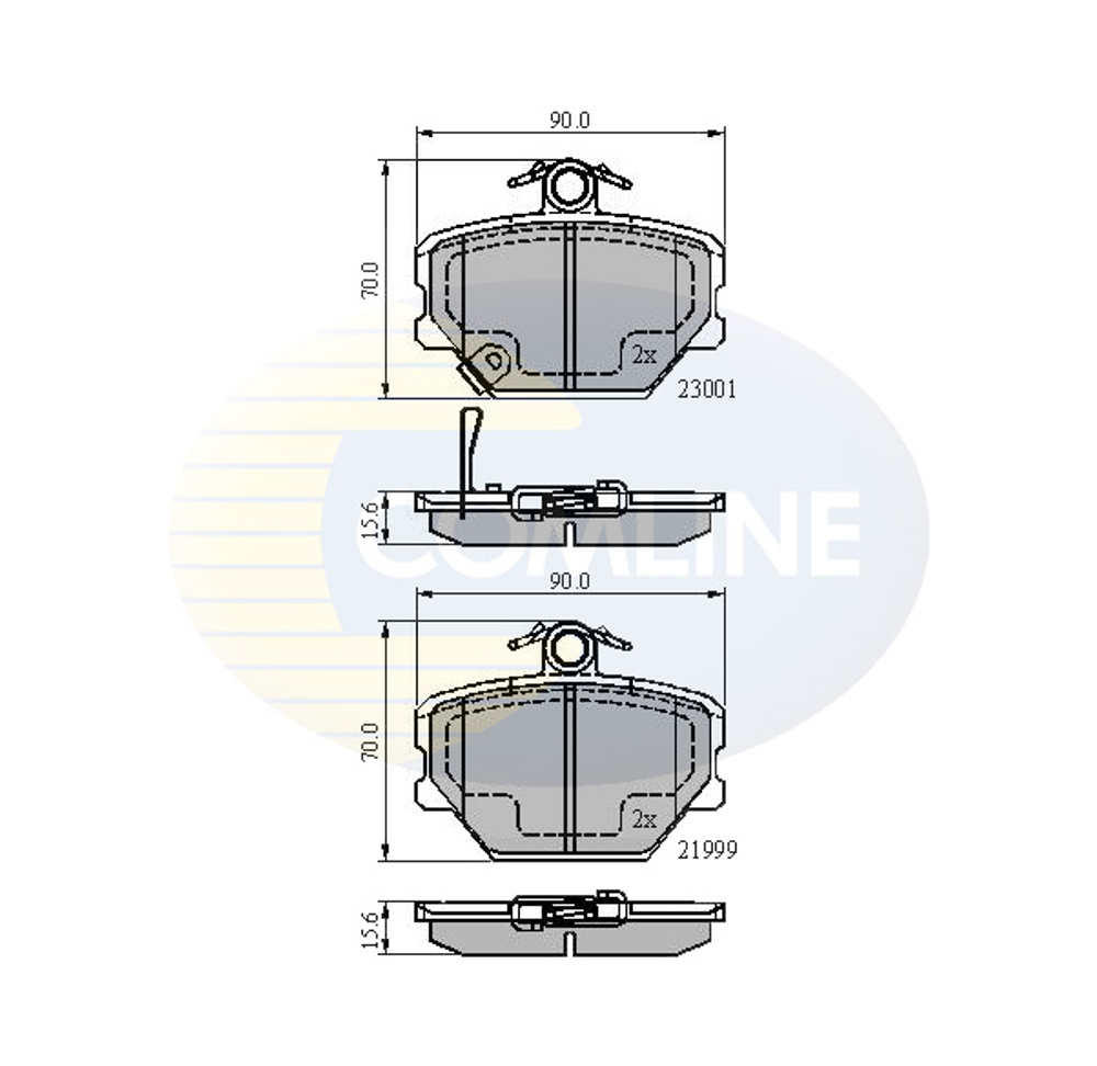COMLINE - CBP31019-CML - Brake Pad Set, disc brake