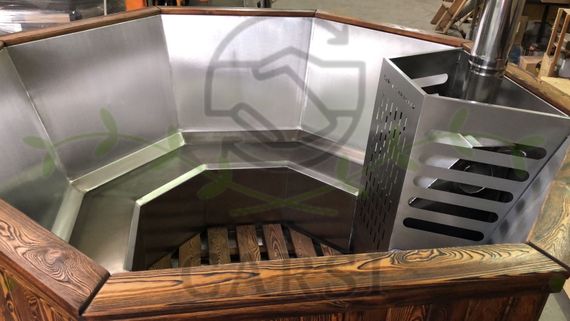 Купель Фурако 1600 с печью на 3-4 человека