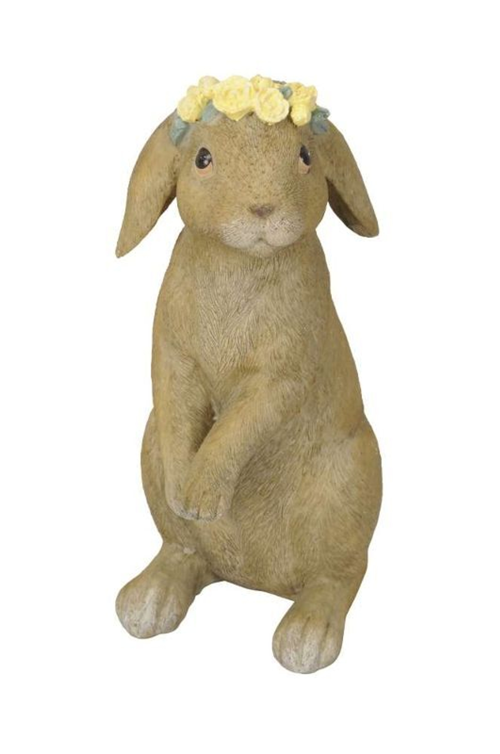 Декор "Кролик в веночке" большой 8x11x21,5см Поликерамика