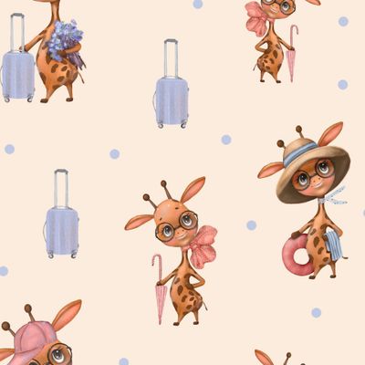 Жирафик на отдыхе