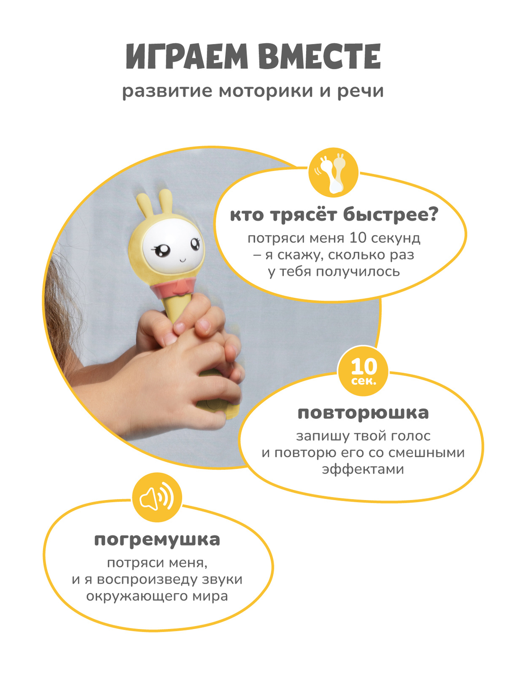 Интерактивная обучающая музыкальная игрушка Умный зайка alilo R1+ Yoyo