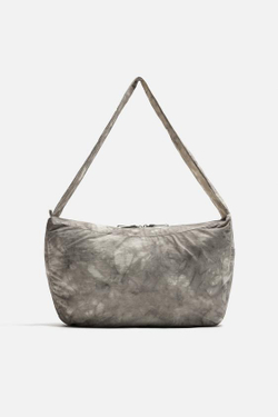 ZARA НЕЙЛОНОВАЯ СУМКА С ЭФФЕКТОМ ПОТЕРТОСТИ, СЕРЫЙ