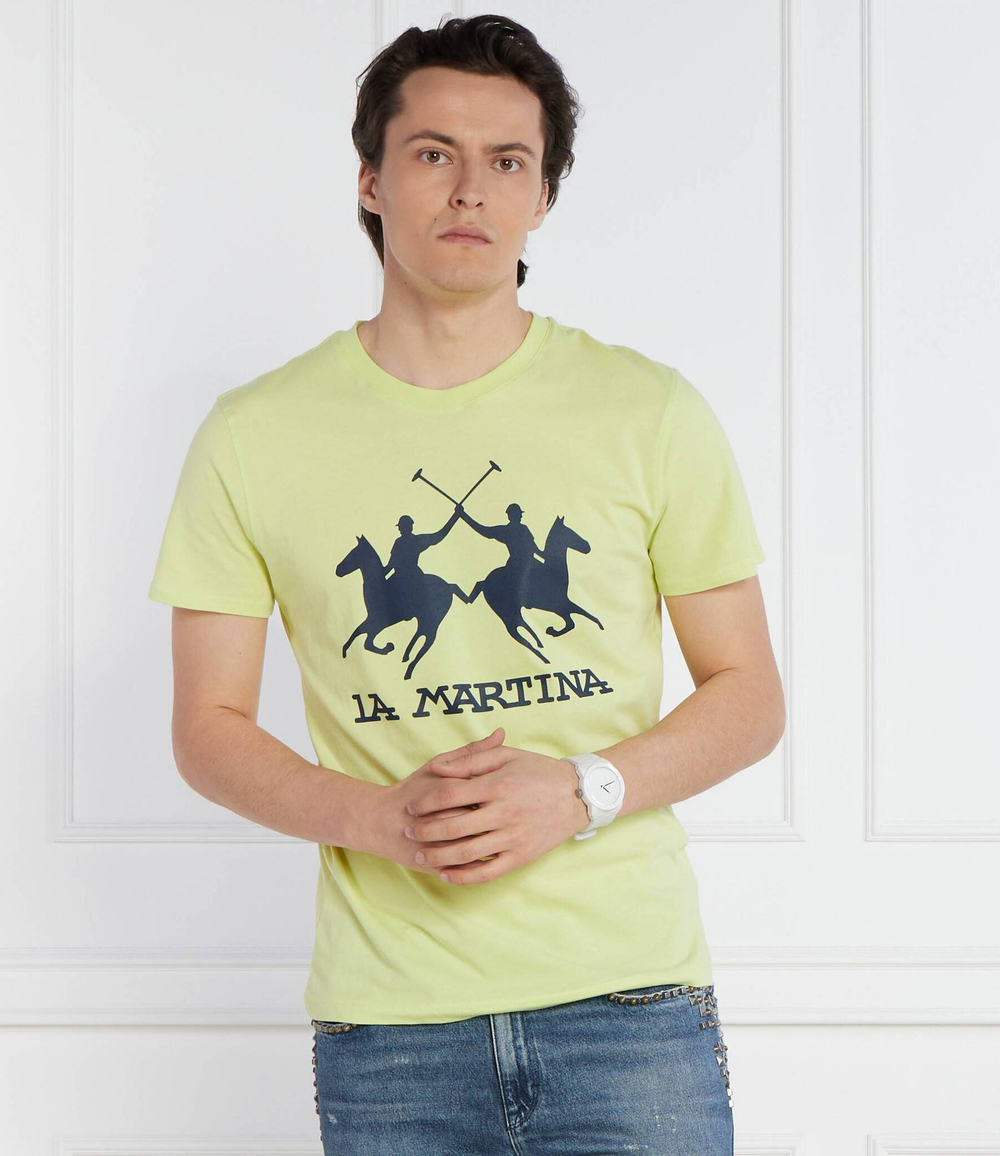 Футболка La Martina - лимонный(YMR001 JS206)